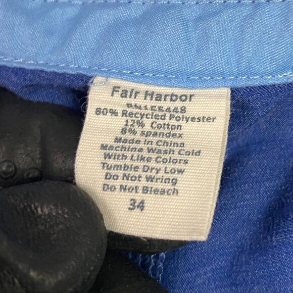 Fair Harbor Nautilus Board Shorts Men's 34 Blue Red Swim Trunks Shorts - Picture 8 of 13